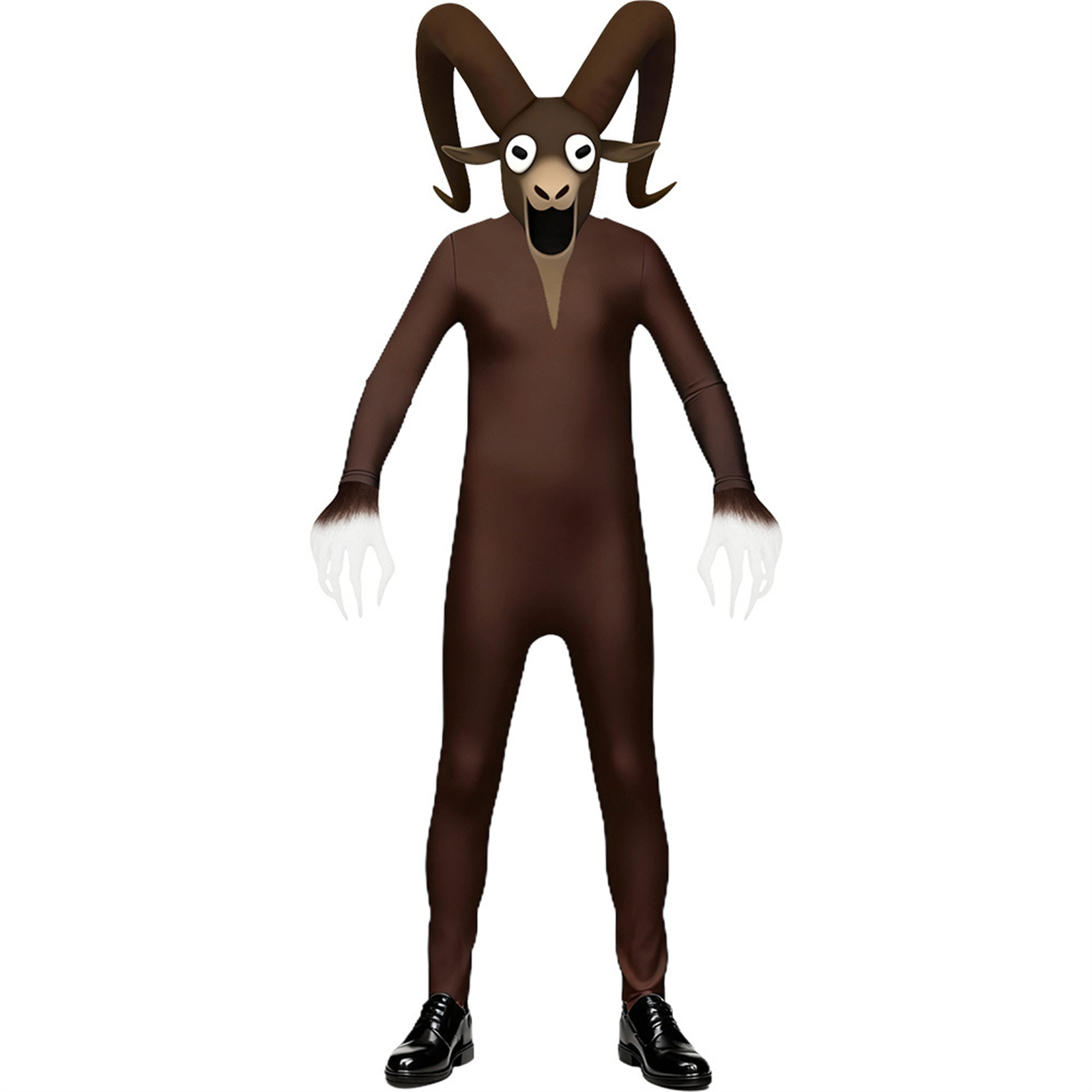 Elf Costume Christmas - 森のヤギジャンプスーツコスプレ衣装ゲーム大人用ボディスーツ子供用ハロウィンクリスマスヤギコスプレ衣装マスク付き