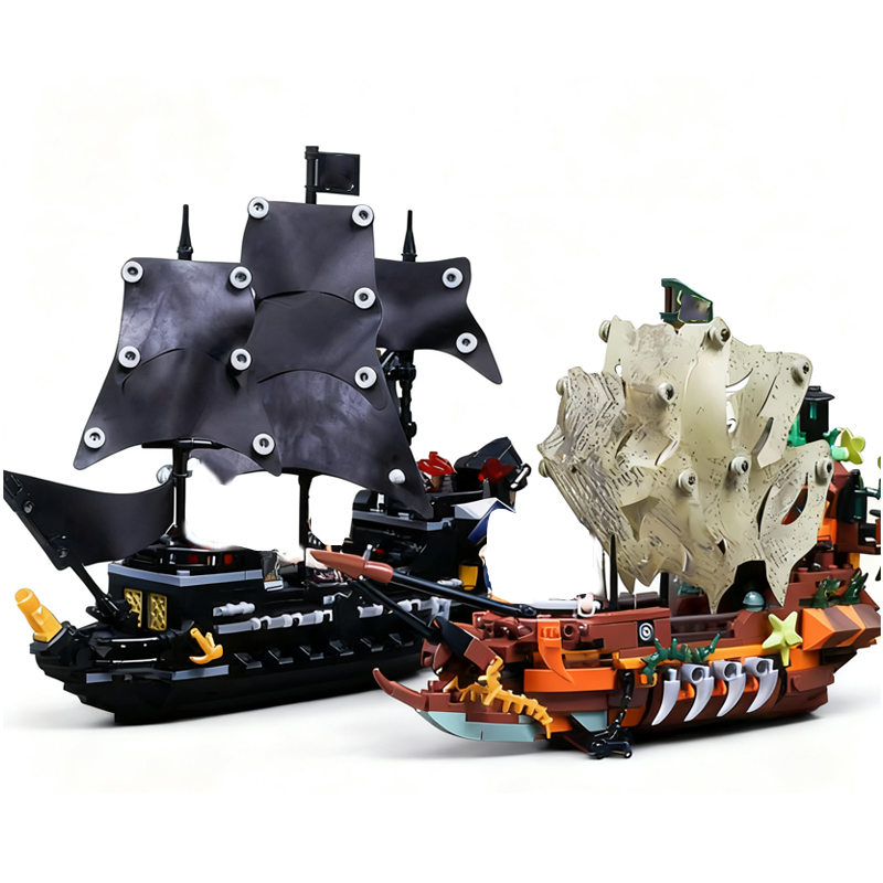 Lego Set Creator - クリエイティブ MOC 海賊船船ビルディングブロック市レンガフィギュアセット建設おもちゃ子供男の子ギフト