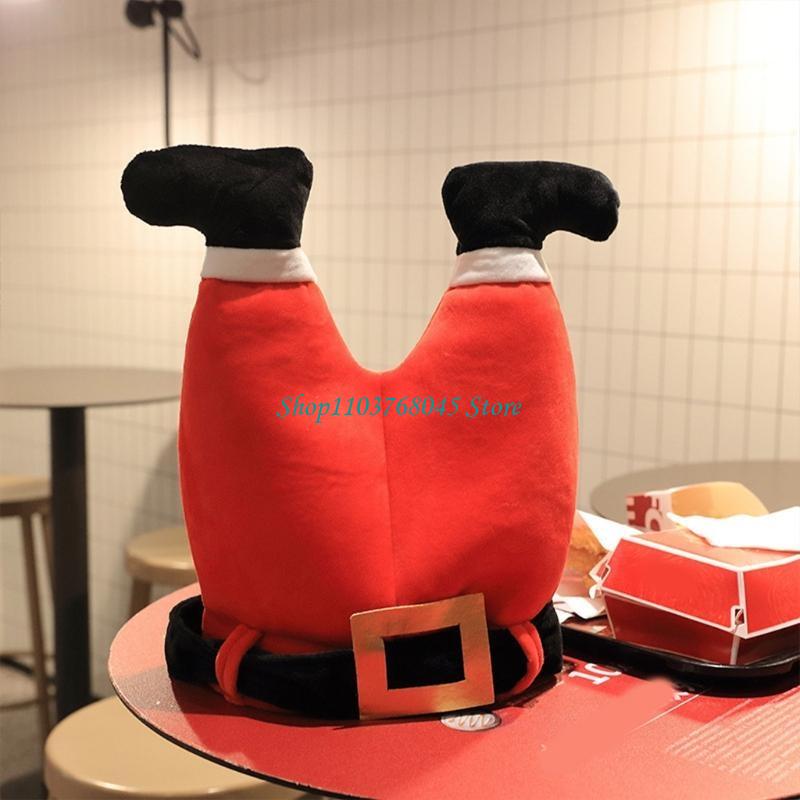 R53F 電気クリスマス帽子コスチュームドレスアップ面白いク - Santa Hat Plush のレビューと価格
