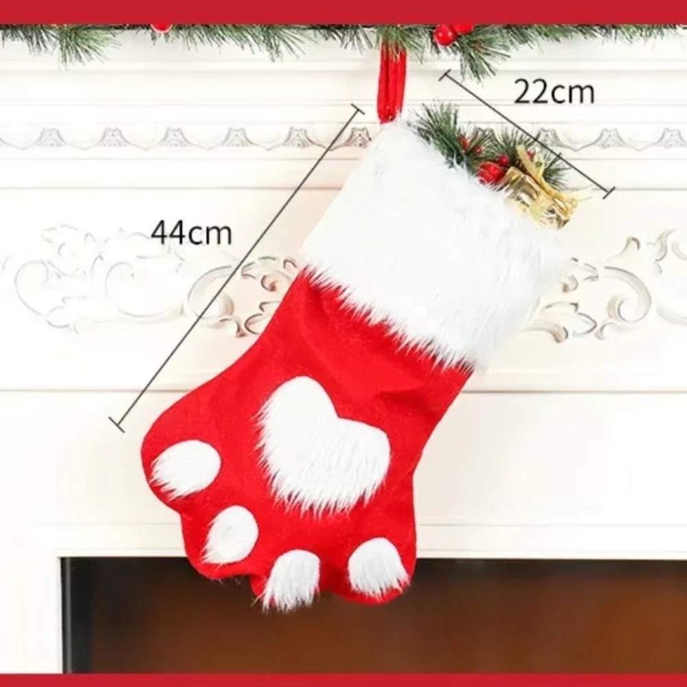 1/3/5/10個入り かわいい大容量 犬の足型 クリスマス - Christmas Stocking Hanging のレビューと価格