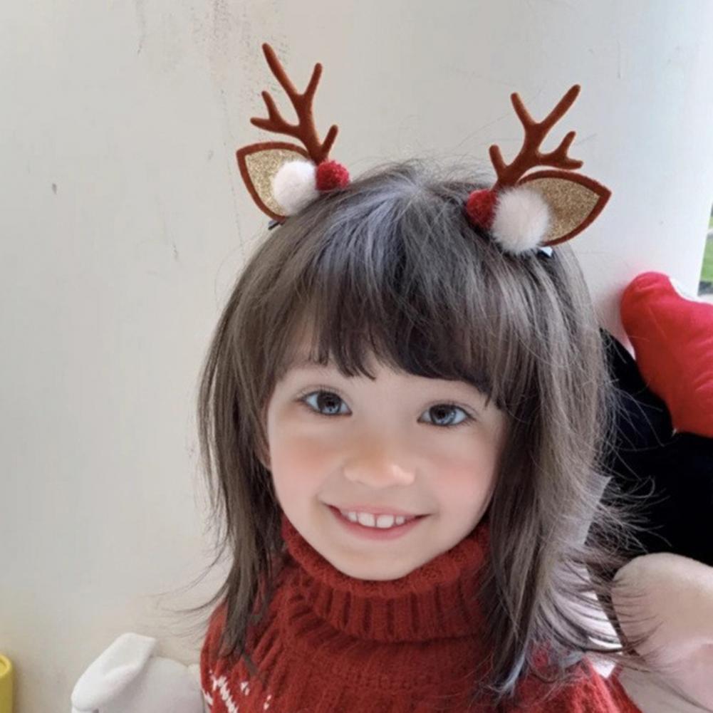 トナカイの角のヘアクリップ ポンポン付きトナカイの角のヘアク - Reindeer Antlers Headband のレビューと価格
