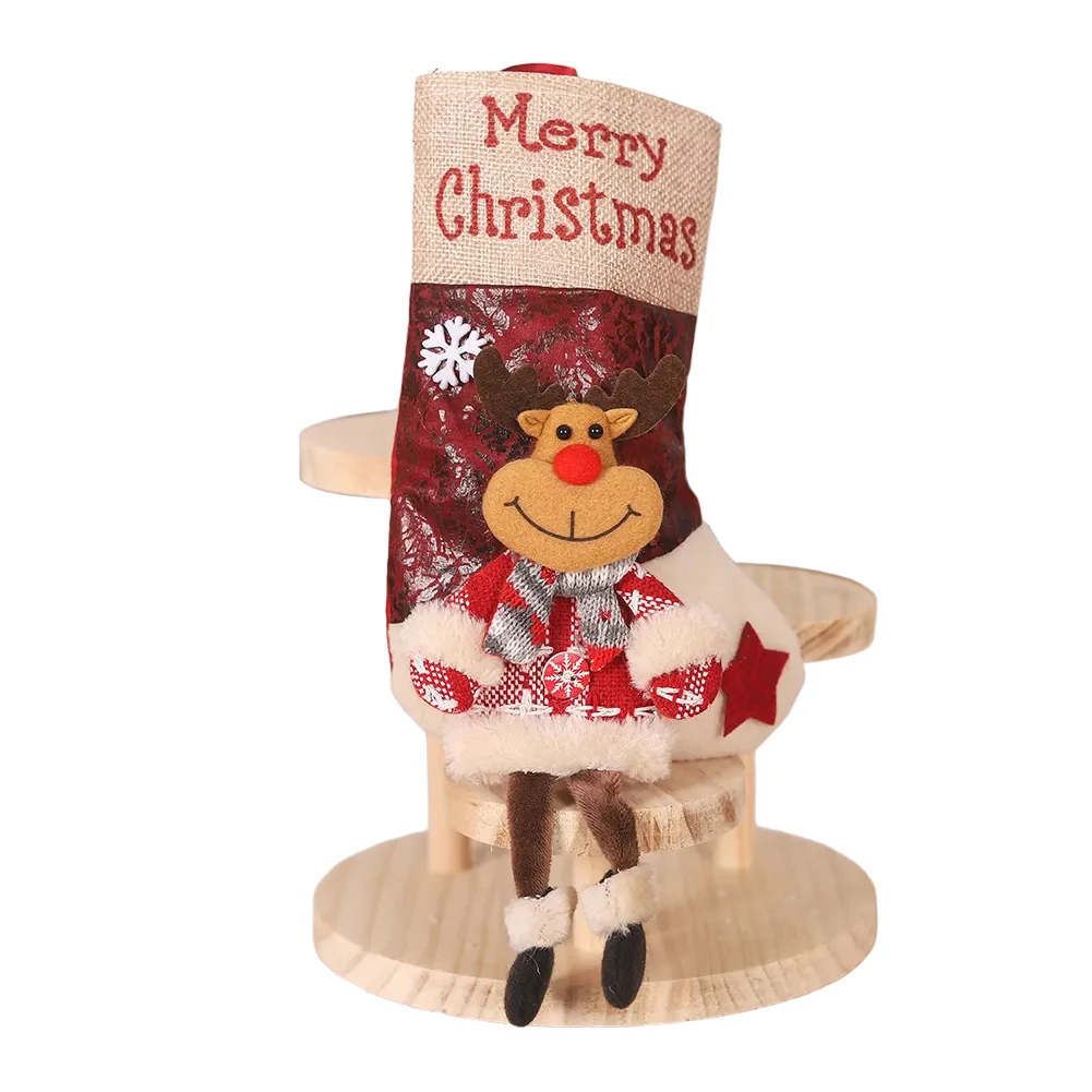 暖炉に掛ける大きなサンタクロースのクリスマスストッキング。ホ - Christmas Stocking Hanging のレビューと価格