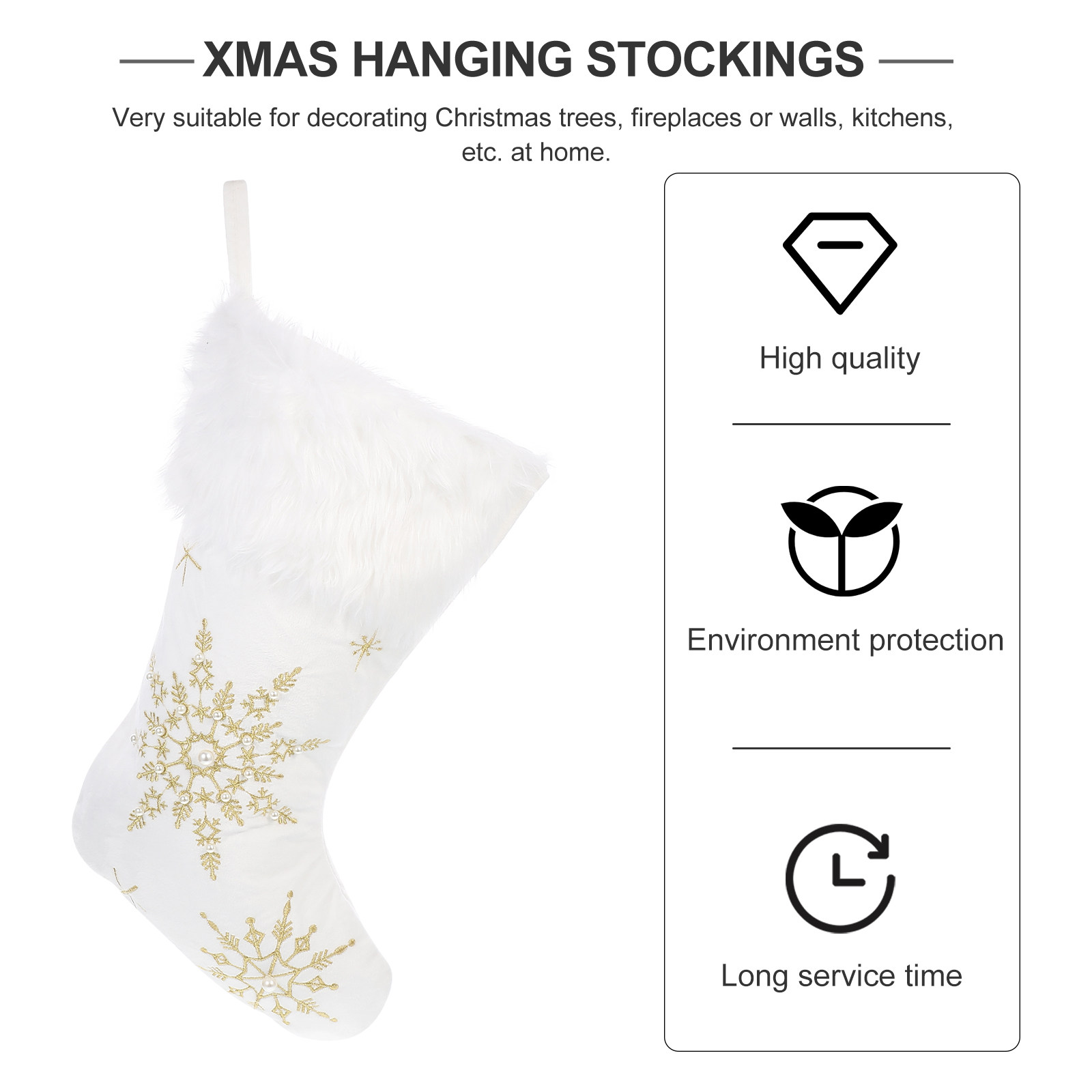 クリスマスソックスデコレーション吊り下げペンダント クリスマ - Christmas Stocking Hanging のレビューと価格