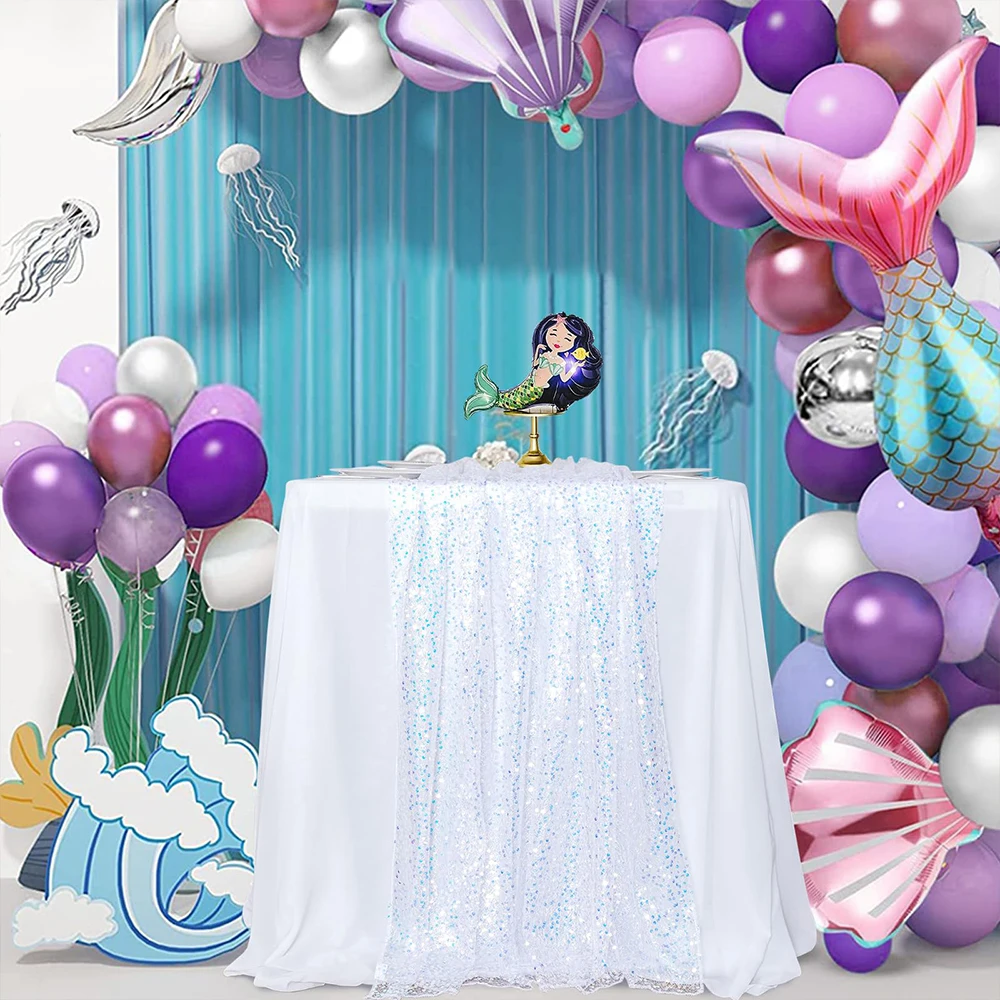 1 パックスパンコールテーブルランナースパークリング虹色パー - Christmas Table Runner のレビューと価格