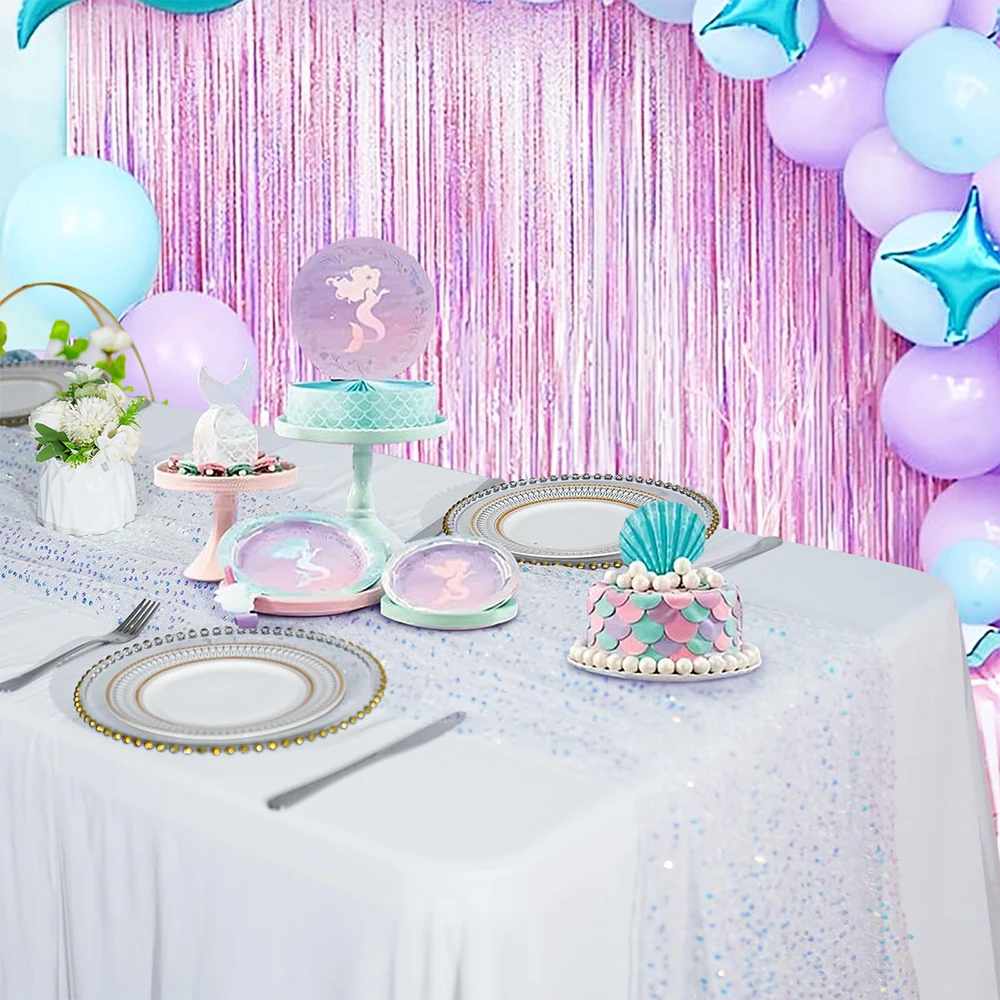 1 パックスパンコールテーブルランナースパークリング虹色パー - Christmas Table Runner のレビューと価格
