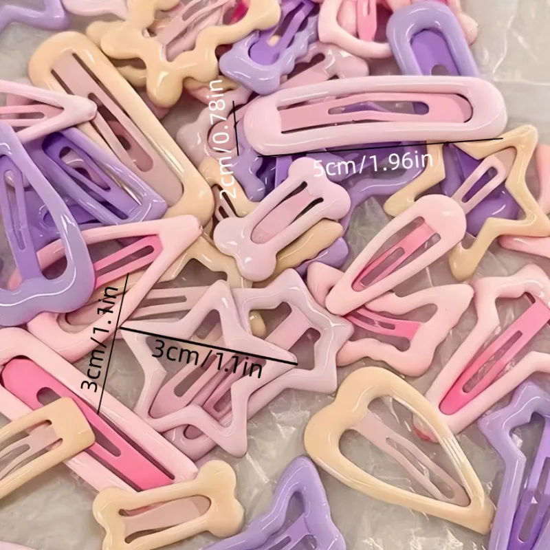 ライトピンクのハート型とリボン型のヘアクリップの混合パック3 - Ribbon Bow Gift のレビューと価格
